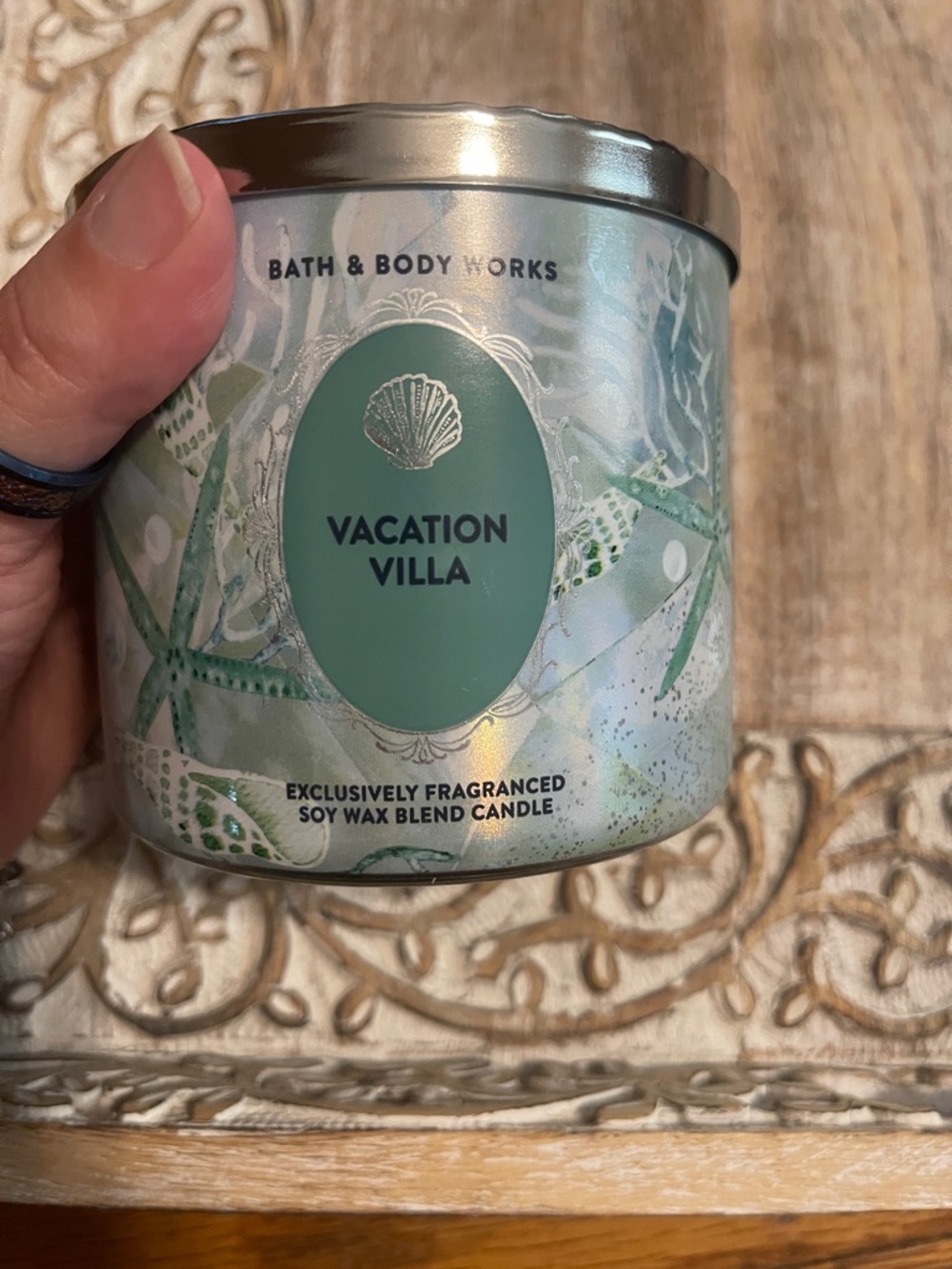 Bath & Body Works Vacation Villa Candle - Seafoam